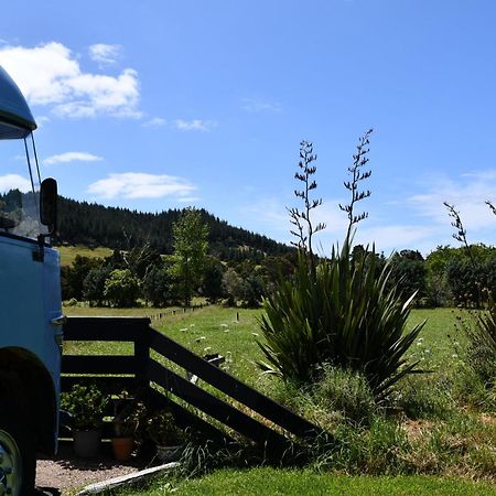 Evi The School Bus At Oromahoe Downs Farm Puketona Eksteriør billede